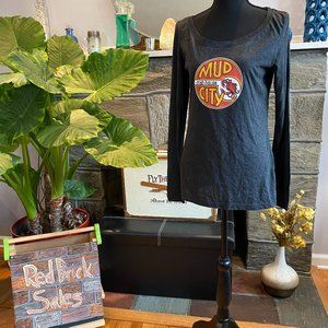 Next Level Apparel Mud City Crab House Women's Long sleeve Tee Large